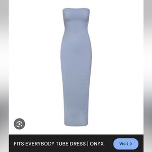 SKIMS Blue Strapless Bodycon Dress Cocktail